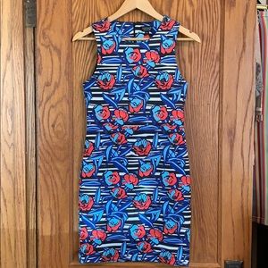 Topshop Stripe Flower Dress